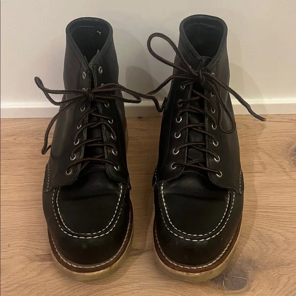 Red Wing Shoes Black Leather Women’s Boots - Picture 1 of 7